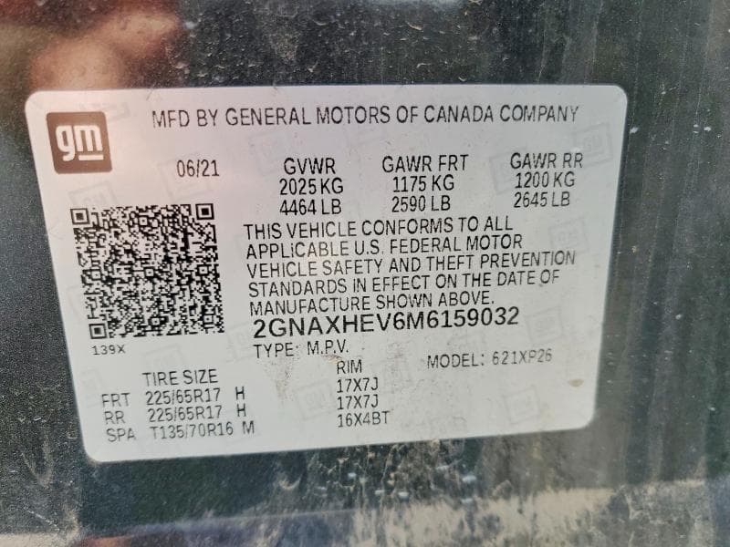 2021 CHEVROLET EQUINOX LS 13