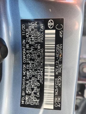 2021 TOYOTA COROLLA SE 12