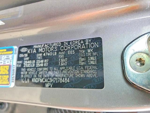 2017 KIA SPORTAGE LX 14