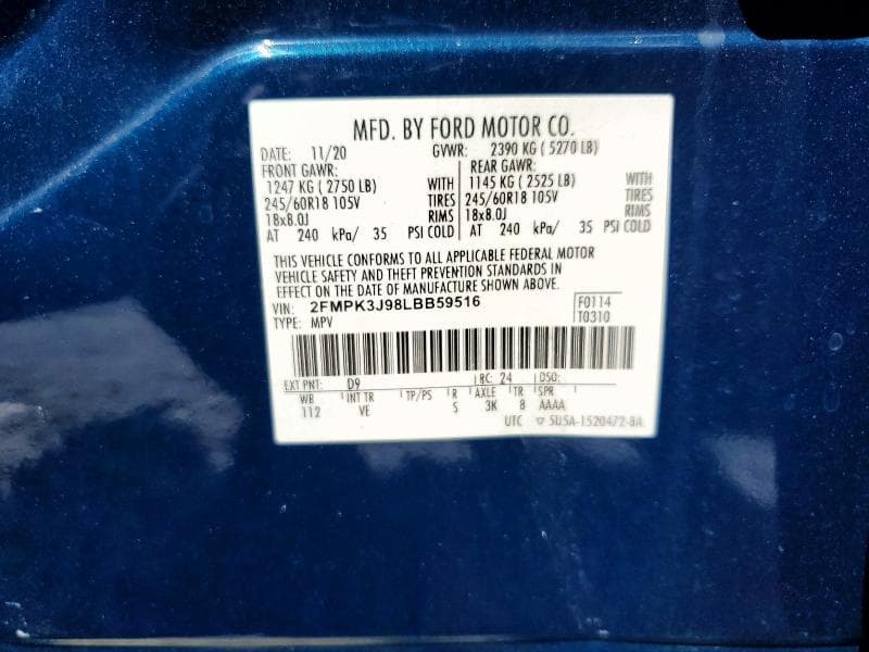 2020 FORD EDGE SEL 13