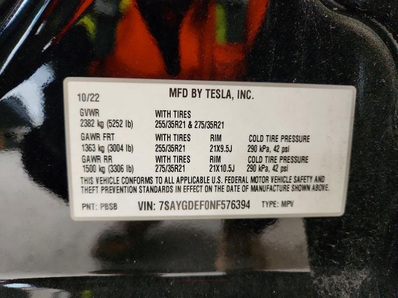 2022 TESLA MODEL Y 13