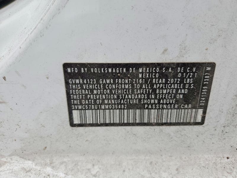 2021 VOLKSWAGEN JETTA S 12