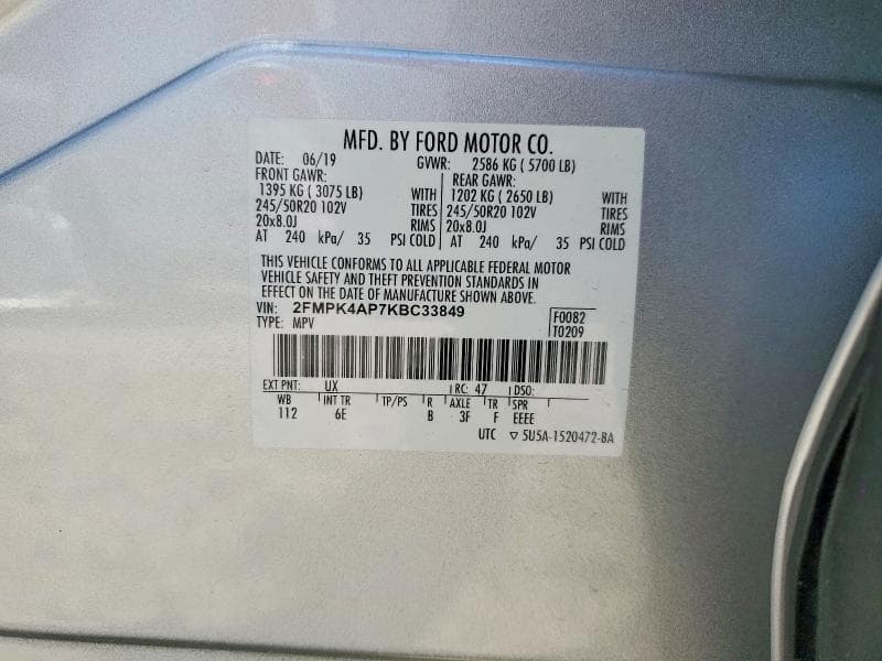 2019 FORD EDGE ST 14