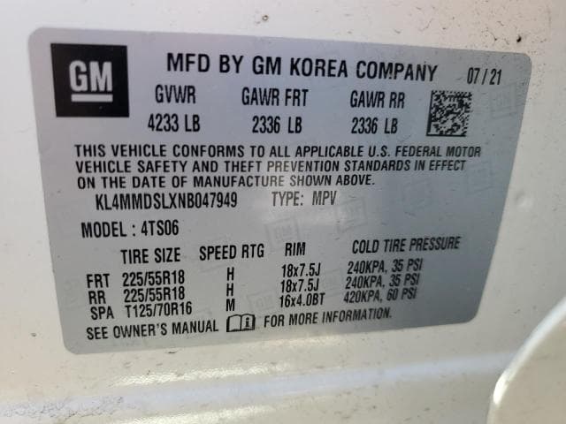 2022 BUICK ENCORE GX SELECT 14