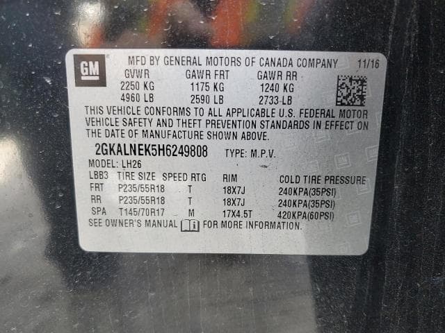 2017 GMC TERRAIN SLE 13