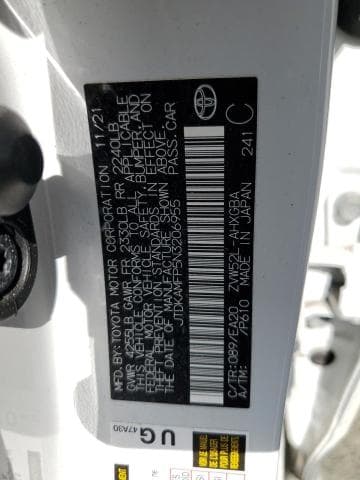 2022 TOYOTA PRIUS PRIME LE LE 12