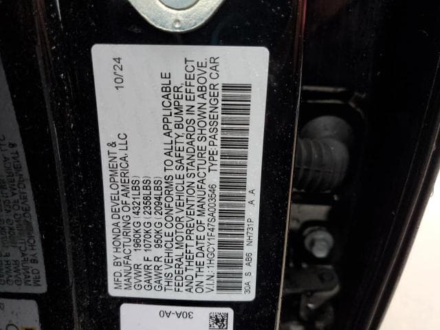 2025 HONDA ACCORD SE 12