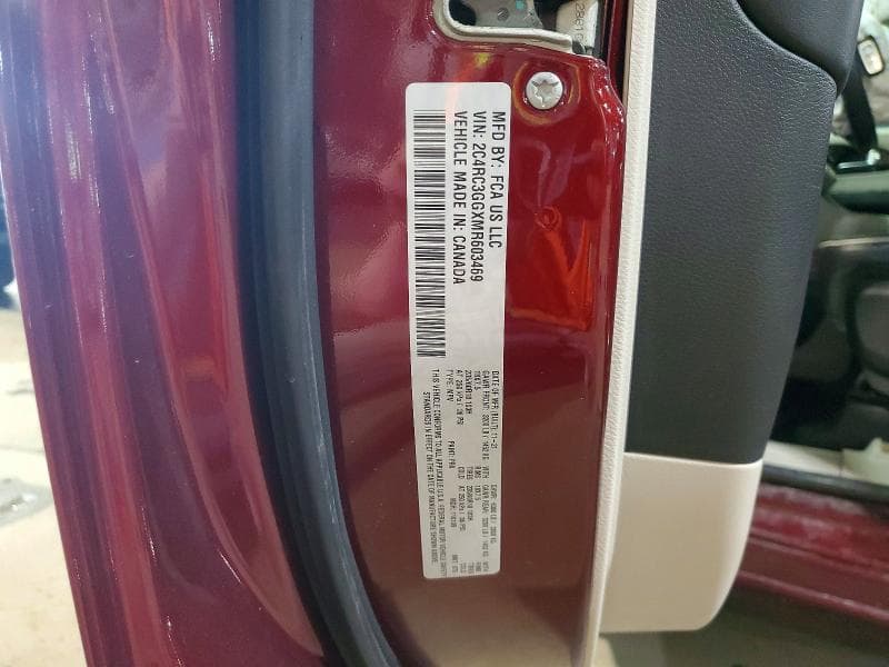 2021 CHRYSLER PACIFICA LIMITED 13