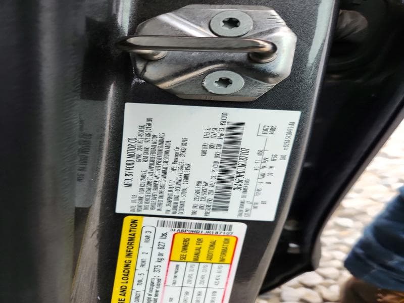 2018 FORD FUSION SE 12