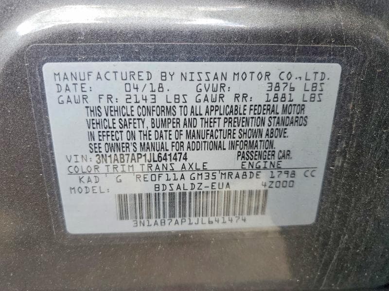 2018 NISSAN SENTRA SV 23