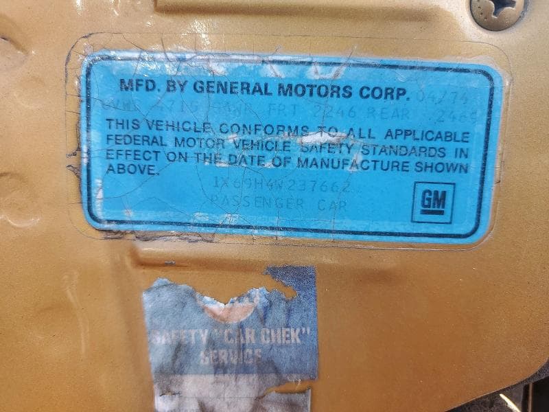 1974 CHEVROLET NOVA 12
