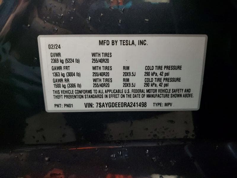 2024 TESLA MODEL Y 12
