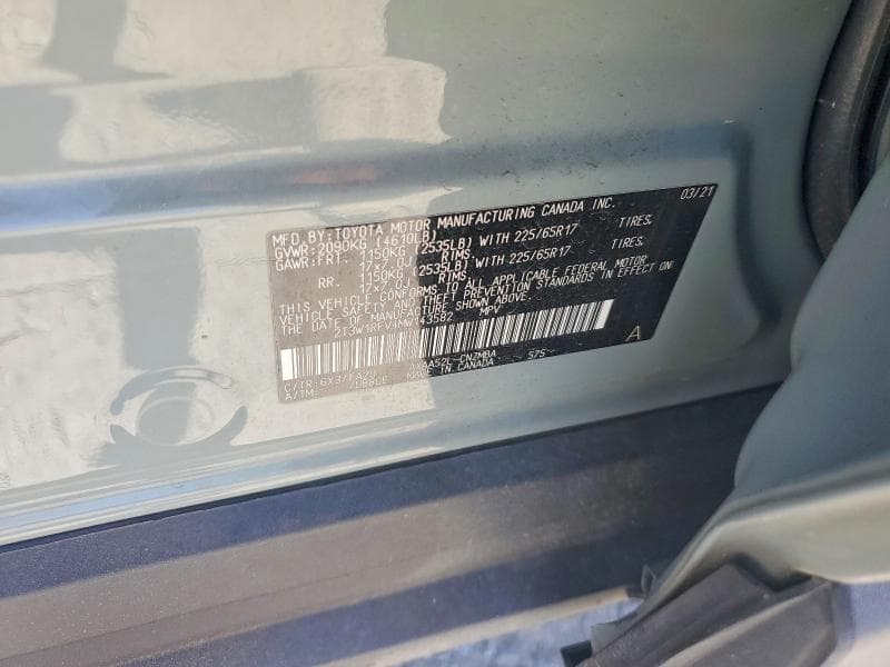 2021 TOYOTA RAV4 XLE 13