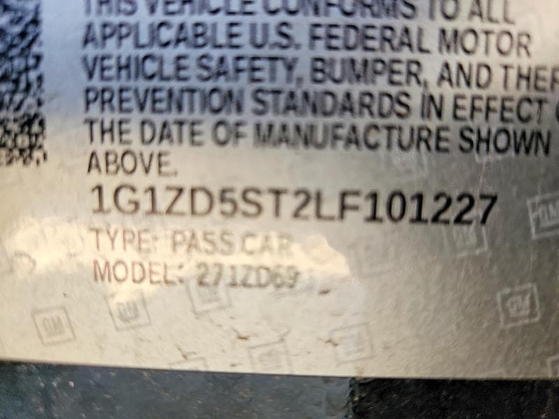2020 CHEVROLET MALIBU LT 12