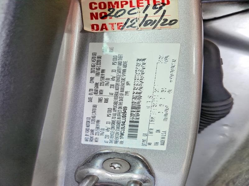 2020 FORD ESCAPE TITANIUM 12