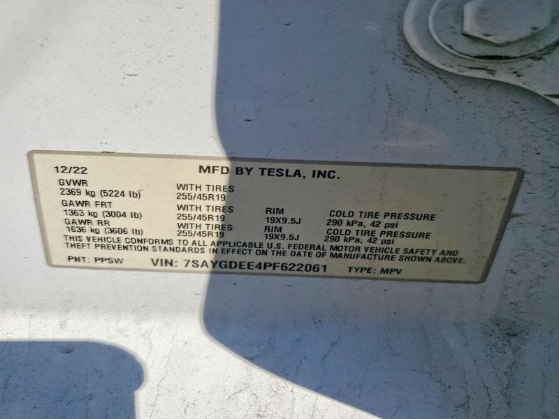2023 TESLA MODEL Y 14