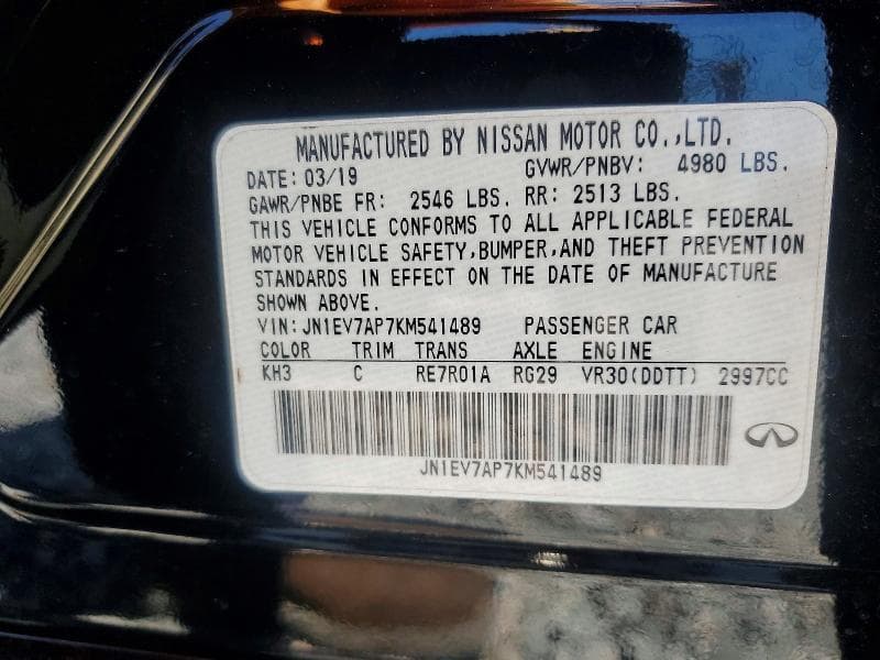2019 INFINITI Q50 3.0T LUXE 12