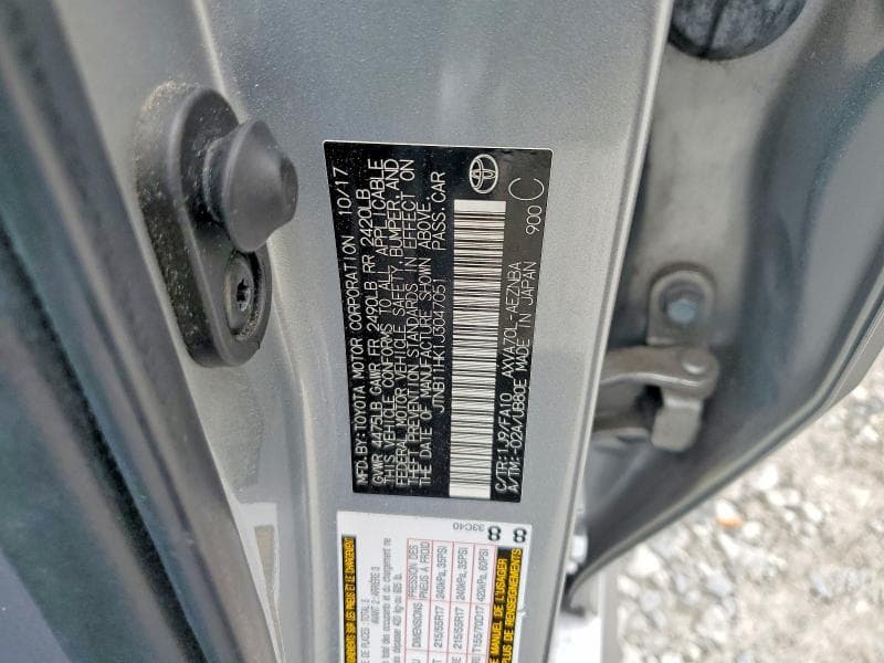 2018 TOYOTA CAMRY LE 13