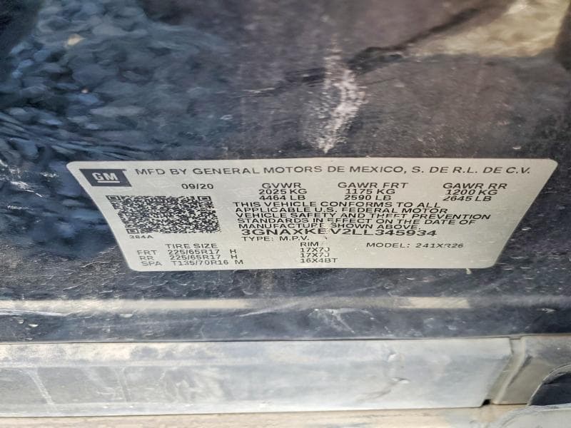 2020 CHEVROLET EQUINOX LT 12