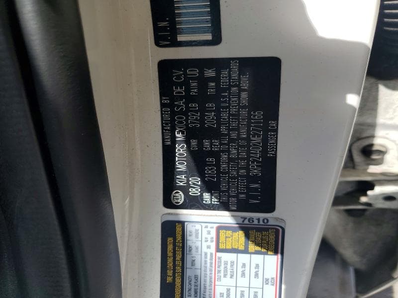 2021 KIA FORTE LXS 12