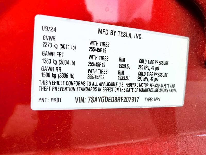 2024 TESLA MODEL Y 12