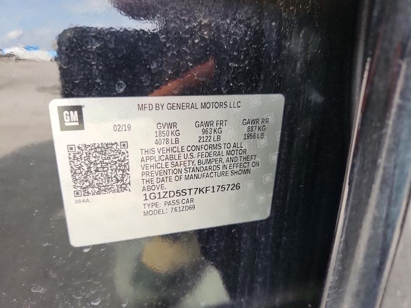 2019 CHEVROLET MALIBU LT 12