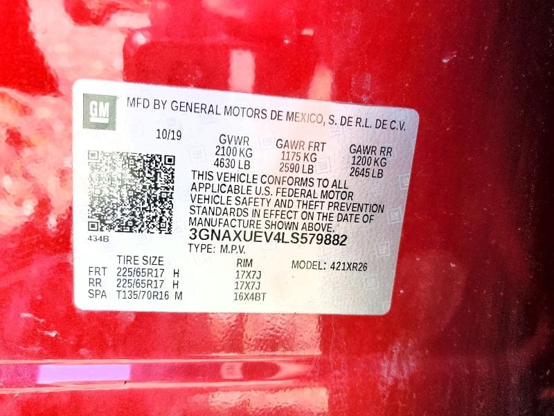 2020 CHEVROLET EQUINOX LT 12