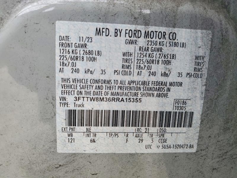 2024 FORD MAVERICK LARIAT 13
