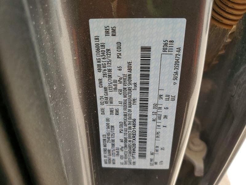 2024 FORD F250 SUPER DUTY 12
