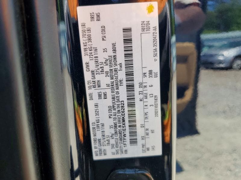 2021 FORD F150 SUPERCREW 13