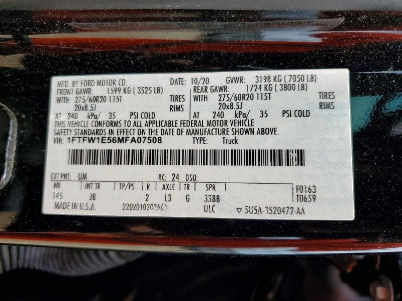 2021 FORD F150 SUPERCREW 13
