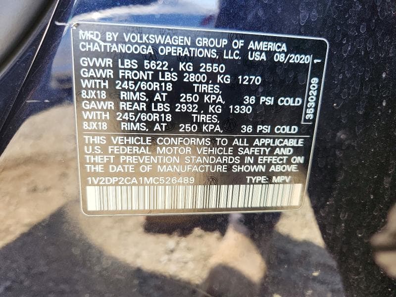 2021 VOLKSWAGEN ATLAS SE 13