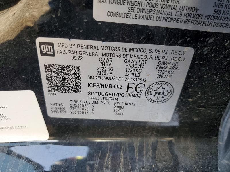 2023 GMC SIERRA K1500 DENALI 12