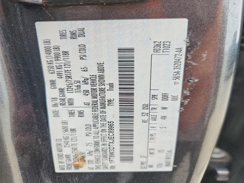 2018 FORD F350 SUPER DUTY 13