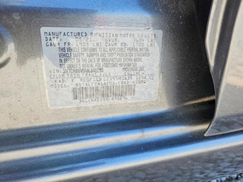 2021 NISSAN VERSA SV 12