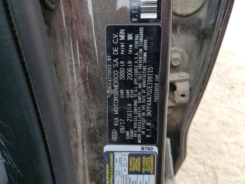2018 KIA FORTE LX 12