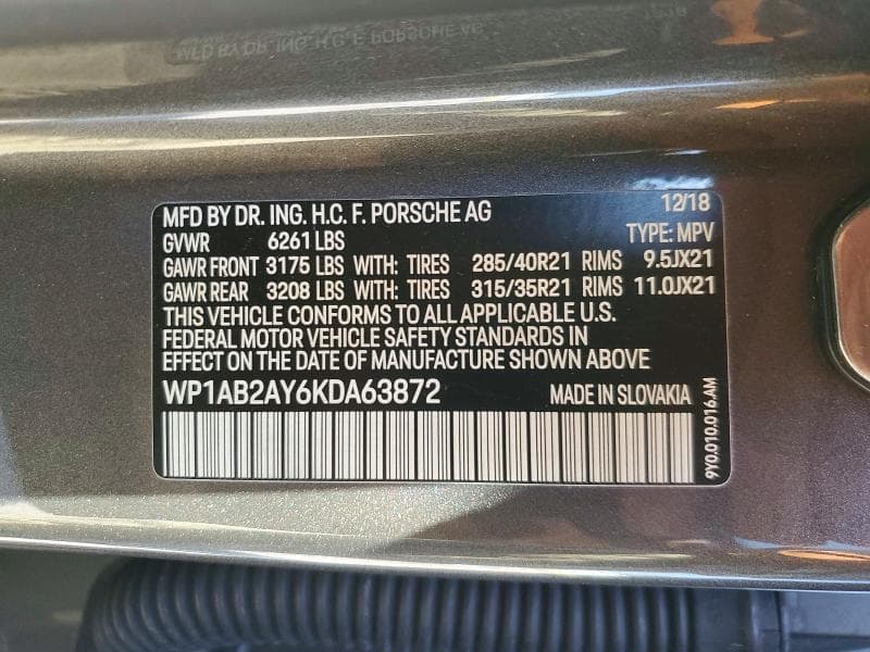 2019 PORSCHE CAYENNE S 13