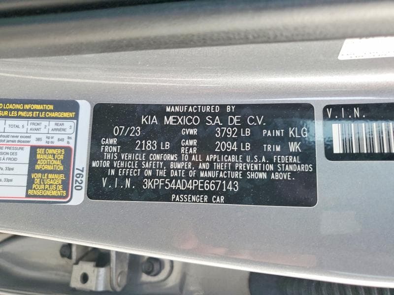 2023 KIA FORTE GT LINE 13