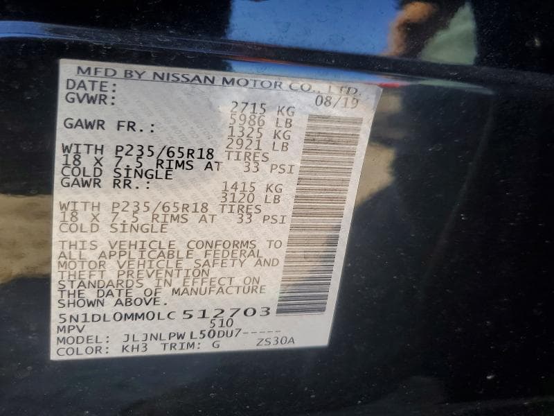 2020 INFINITI QX60 13