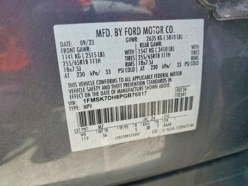 2023 FORD EXPLORER XLT 14