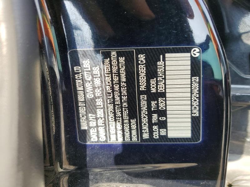 2017 INFINITI QX30 BASE 12