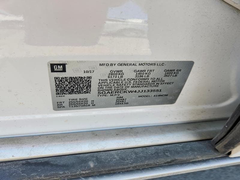 2018 BUICK ENCLAVE PREMIUM 13