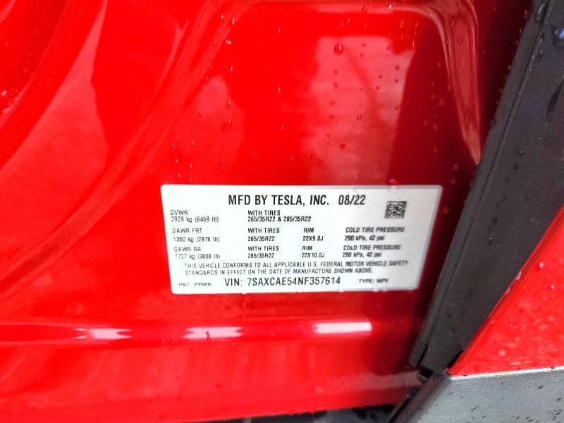 2022 TESLA MODEL X 13