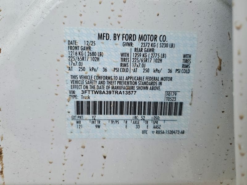 2026 FORD MAVERICK XL 12