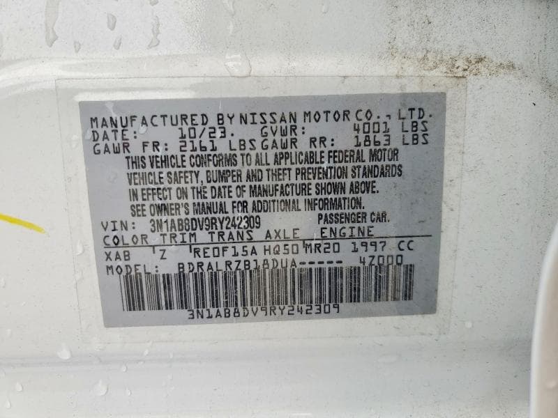 2024 NISSAN SENTRA SR 12