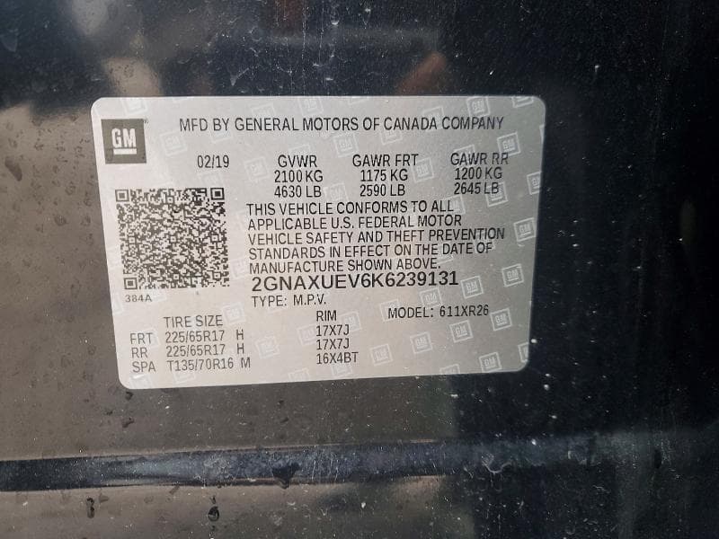 2019 CHEVROLET EQUINOX LT 13
