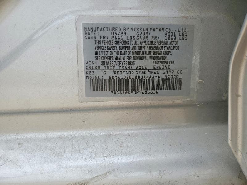 2023 NISSAN SENTRA 12