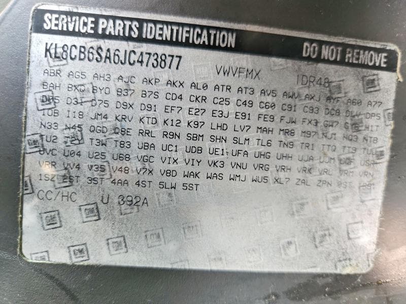 2018 CHEVROLET SPARK LS 12