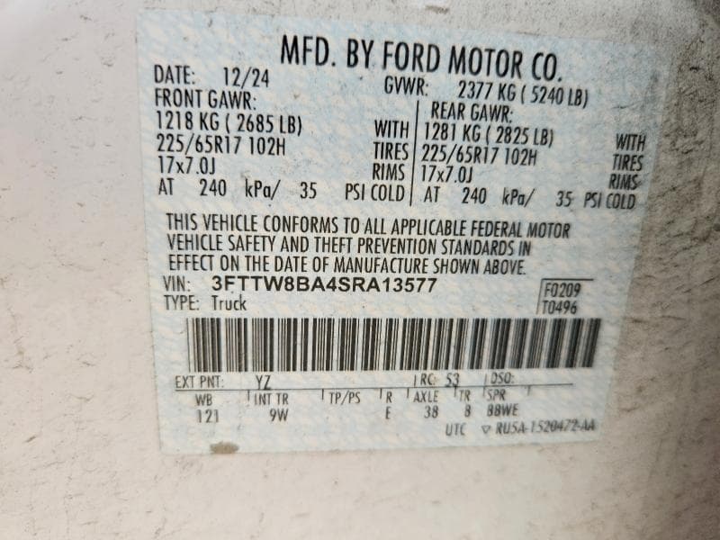 2025 FORD MAVERICK XL 12