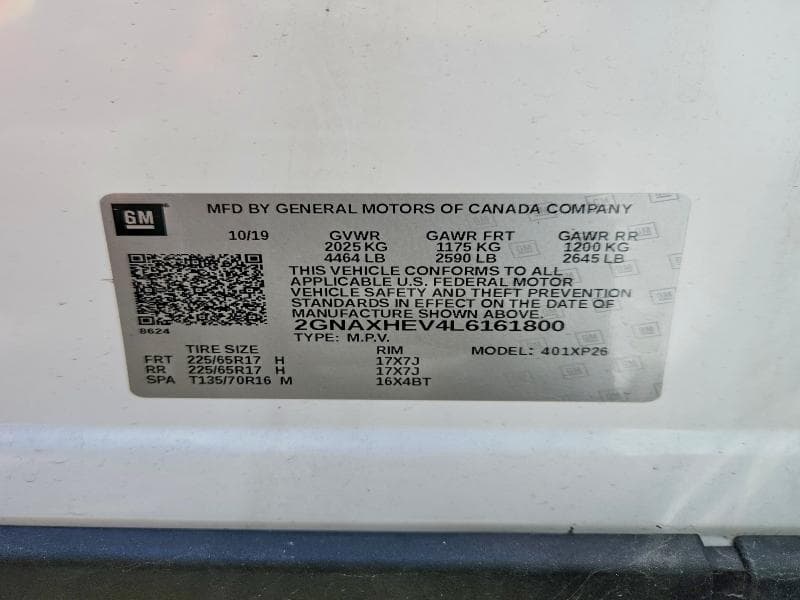 2020 CHEVROLET EQUINOX LS 14